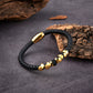Armband Edelstahl mit Leder K00C1116_AB_EL