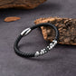 Armband Edelstahl mit Leder K00C1116_AB_EL