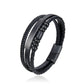 Armband Edelstahl mit Leder K00C1119_AB_EL