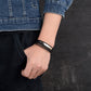 Armband Edelstahl mit Leder K00C1110_AB_EL