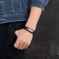 Armband Edelstahl mit Leder K00C1119_AB_EL
